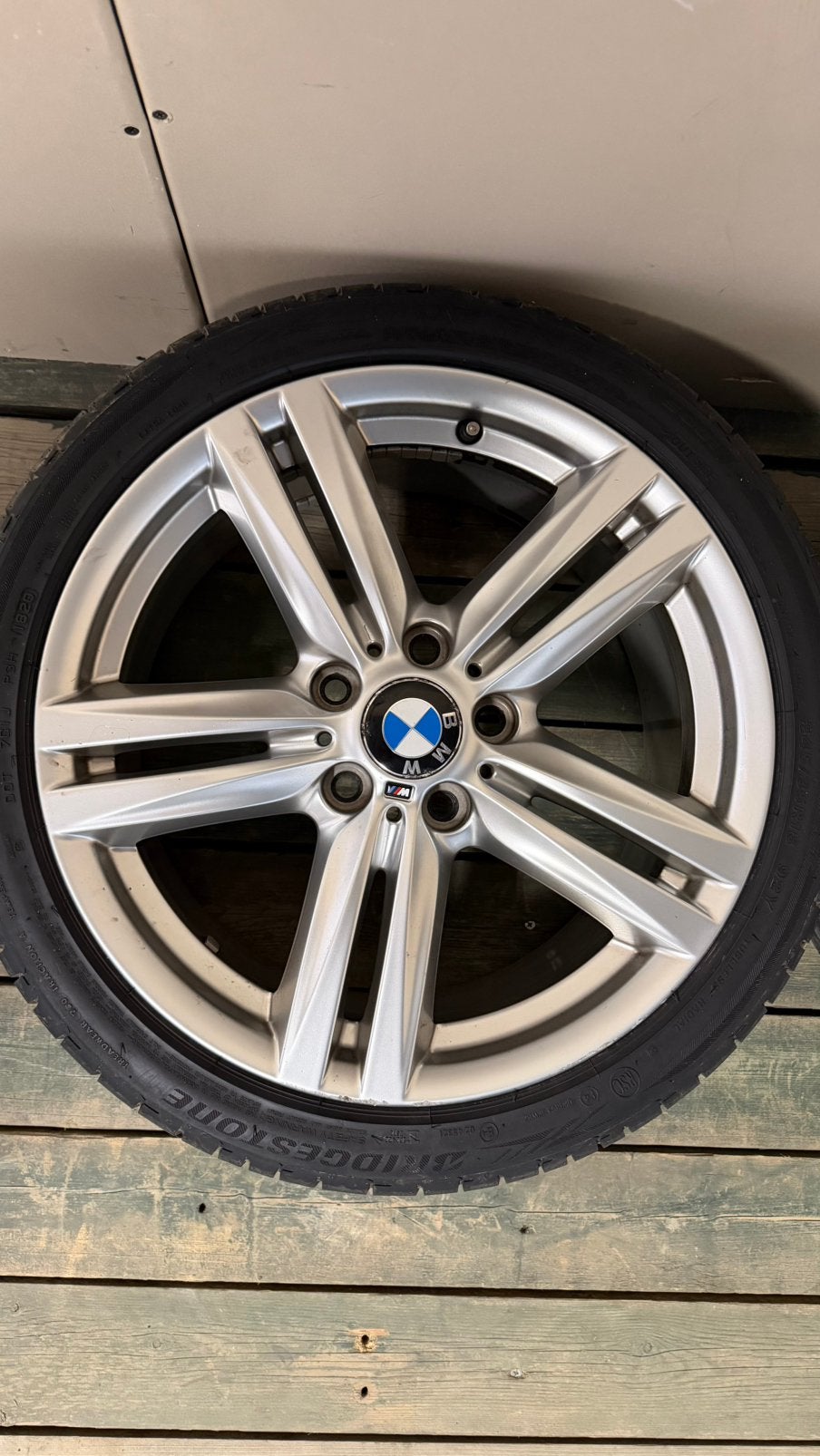 4 originele bmw M banden/velgen, Auto-onderdelen, Banden en Velgen, Ophalen, 18 inch, 245 mm, Banden en Velgen