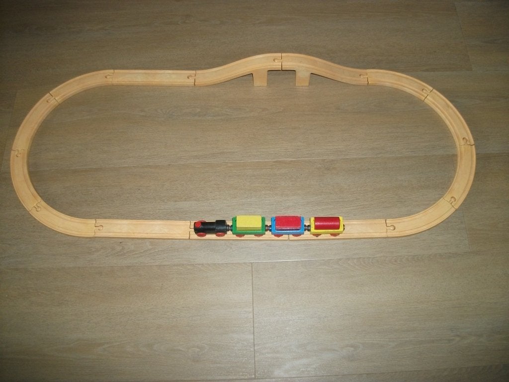 Treinbaan 22 delig hard plastic, Ophalen of Verzenden, Gebruikt, Jongen