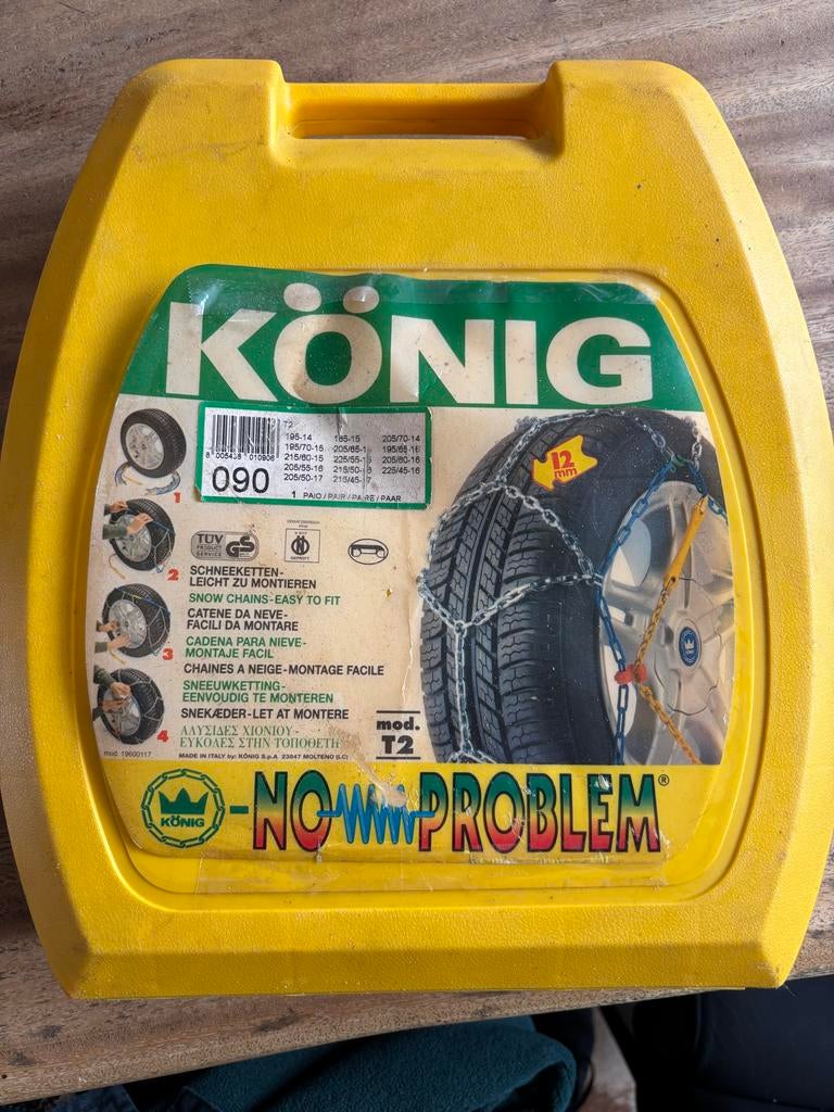 König Sneeuwkettingen - No-Problem T2 (maat 090), Ophalen of Verzenden, Zo goed als nieuw