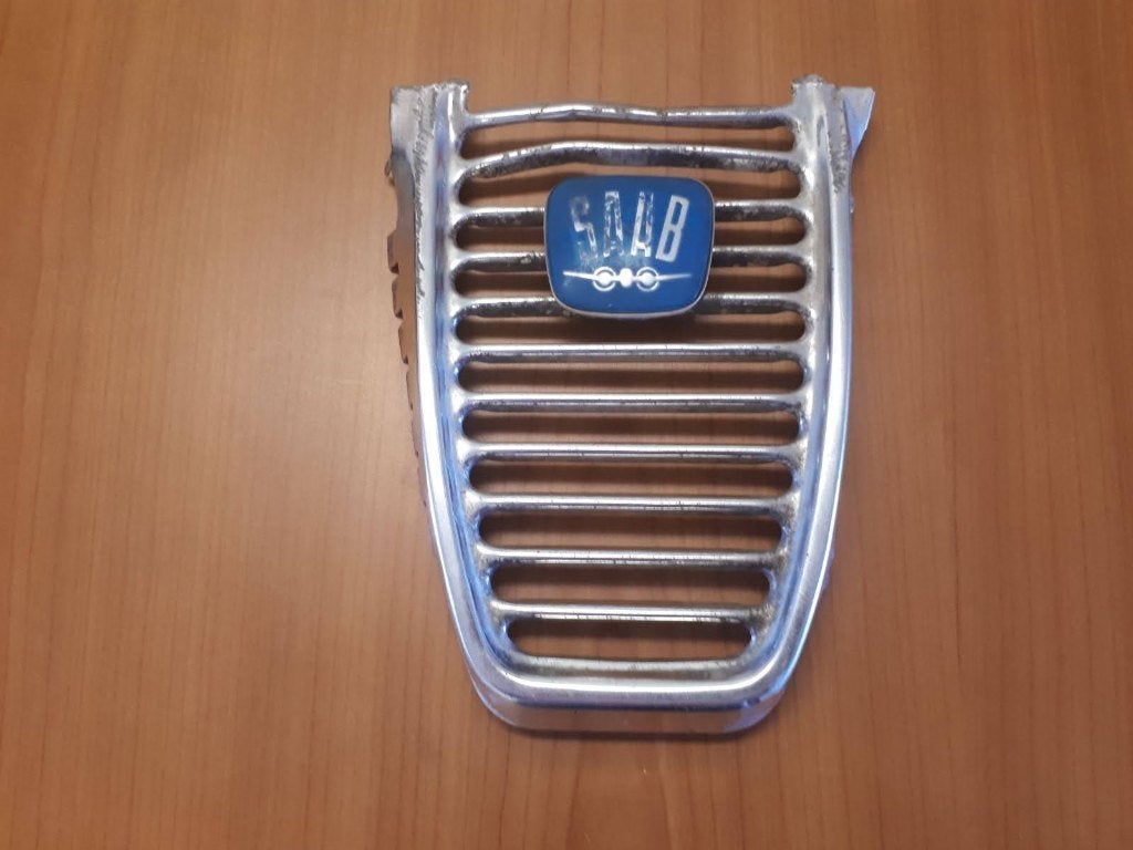 saab radiateur gril vintage, Auto-onderdelen, Ophalen, Gebruikt, Saab, Motorkap