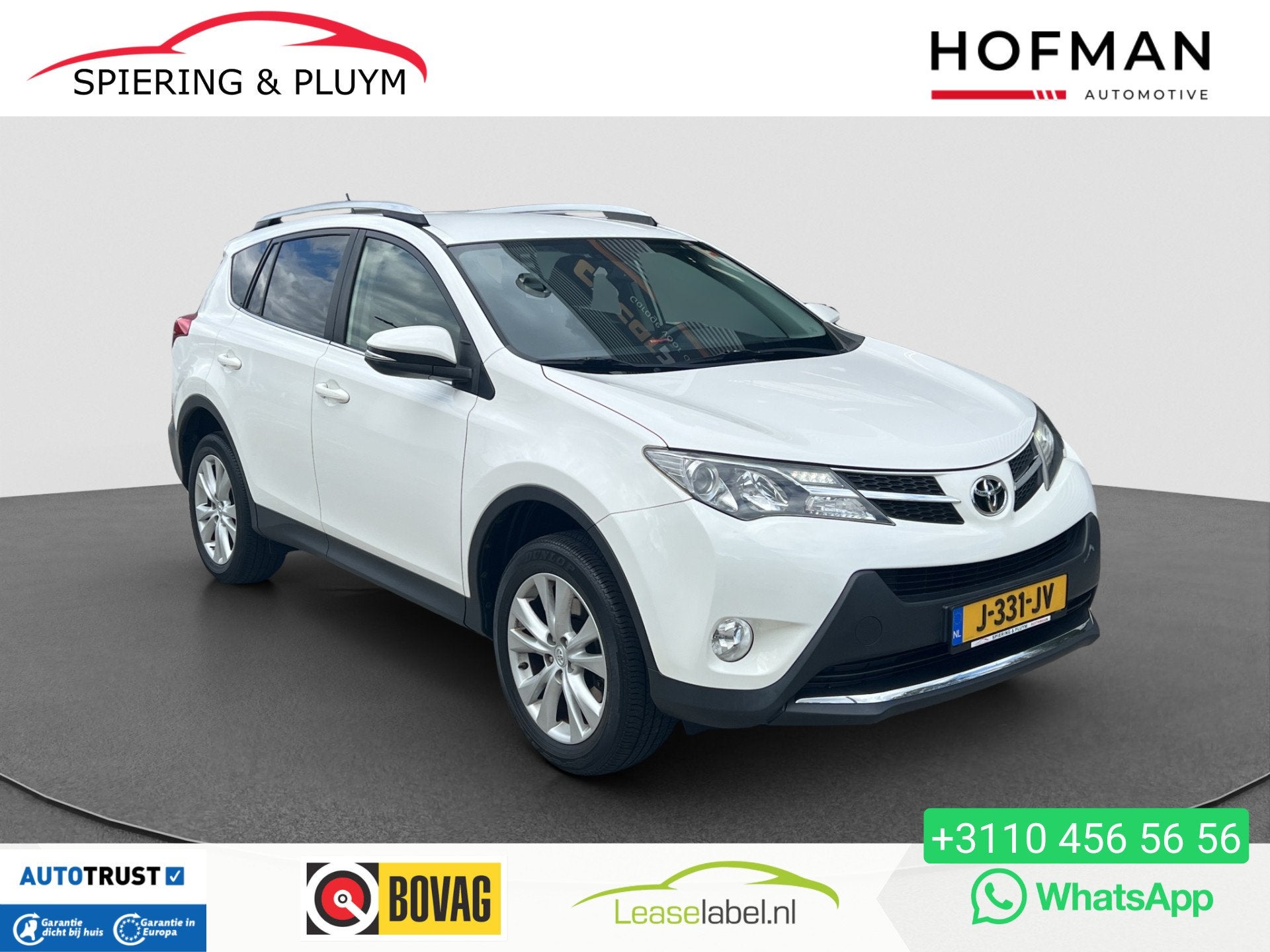 Toyota RAV4 2.0 Dynamic 4WD | Trekh 1500kg | Camera | Dealer, Automaat, Stof, Gebruikt, Zwart