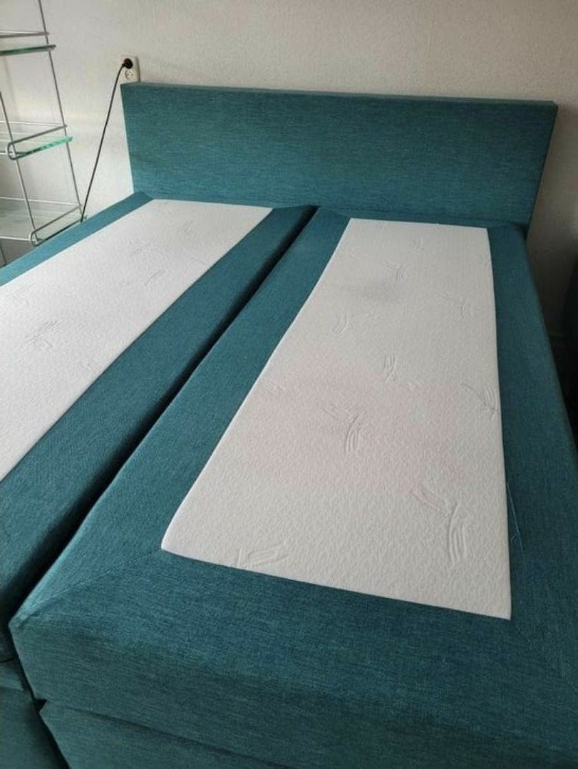 Bezorging is mogelijk 160x200 zgan complete boxspring bed, Overige kleuren, Tweepersoons, Ophalen of Verzenden, Zo goed als nieuw