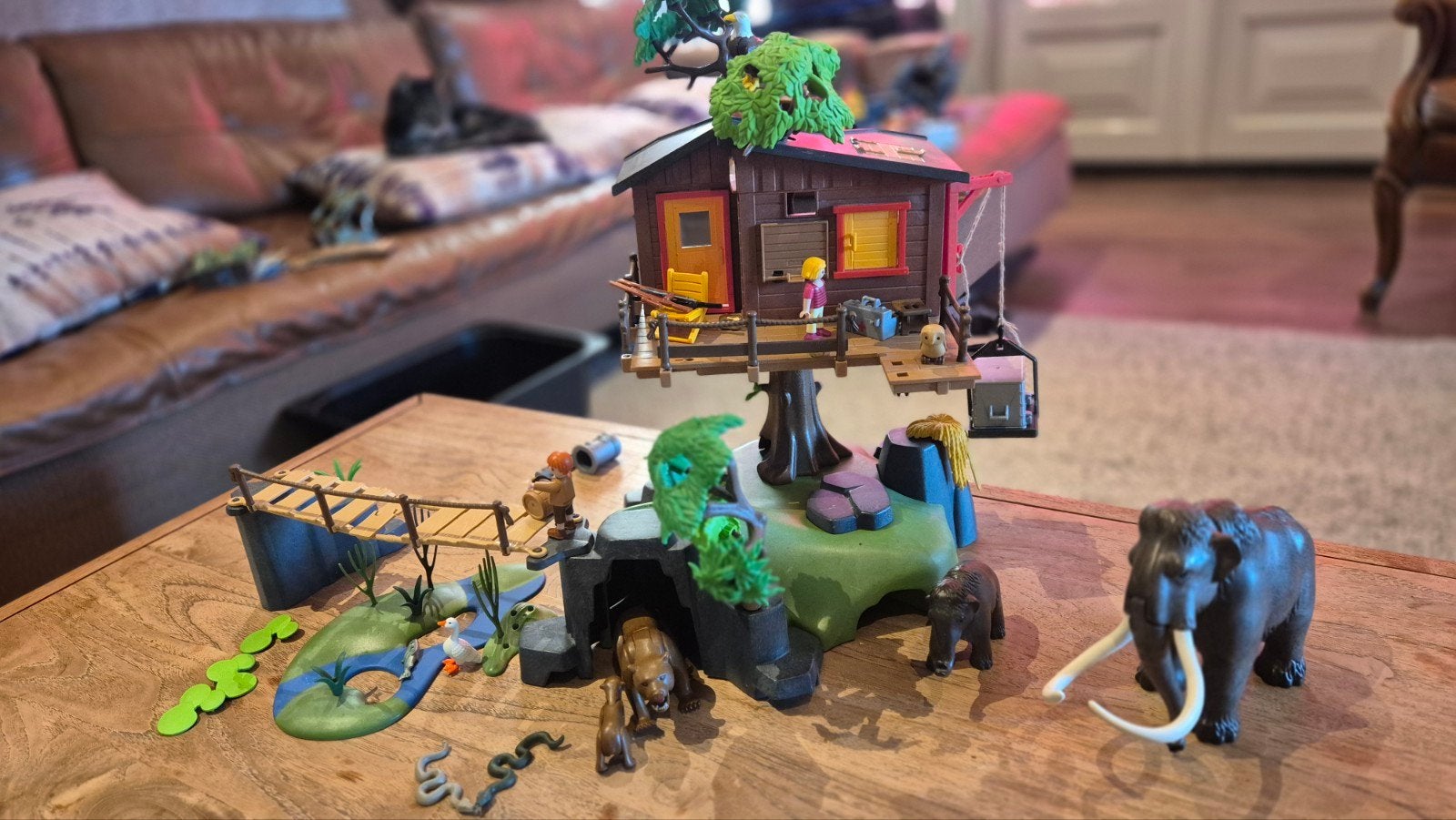 Playmobile Avontuurlijke Boomhut 5557, Kinderen en Baby's, Speelgoed | Playmobil, Wild life, Gebruikt, Gebouw, Complete set