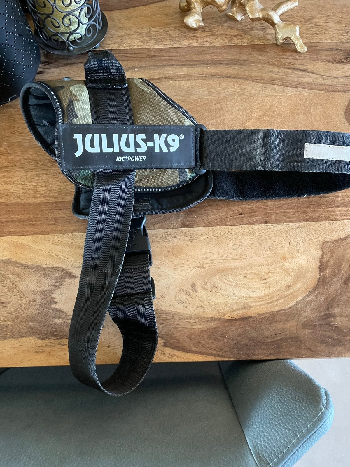 JULIUS-K9 power harnass hond camouflage, Ophalen of Verzenden, Zo goed als nieuw, Hondentuig