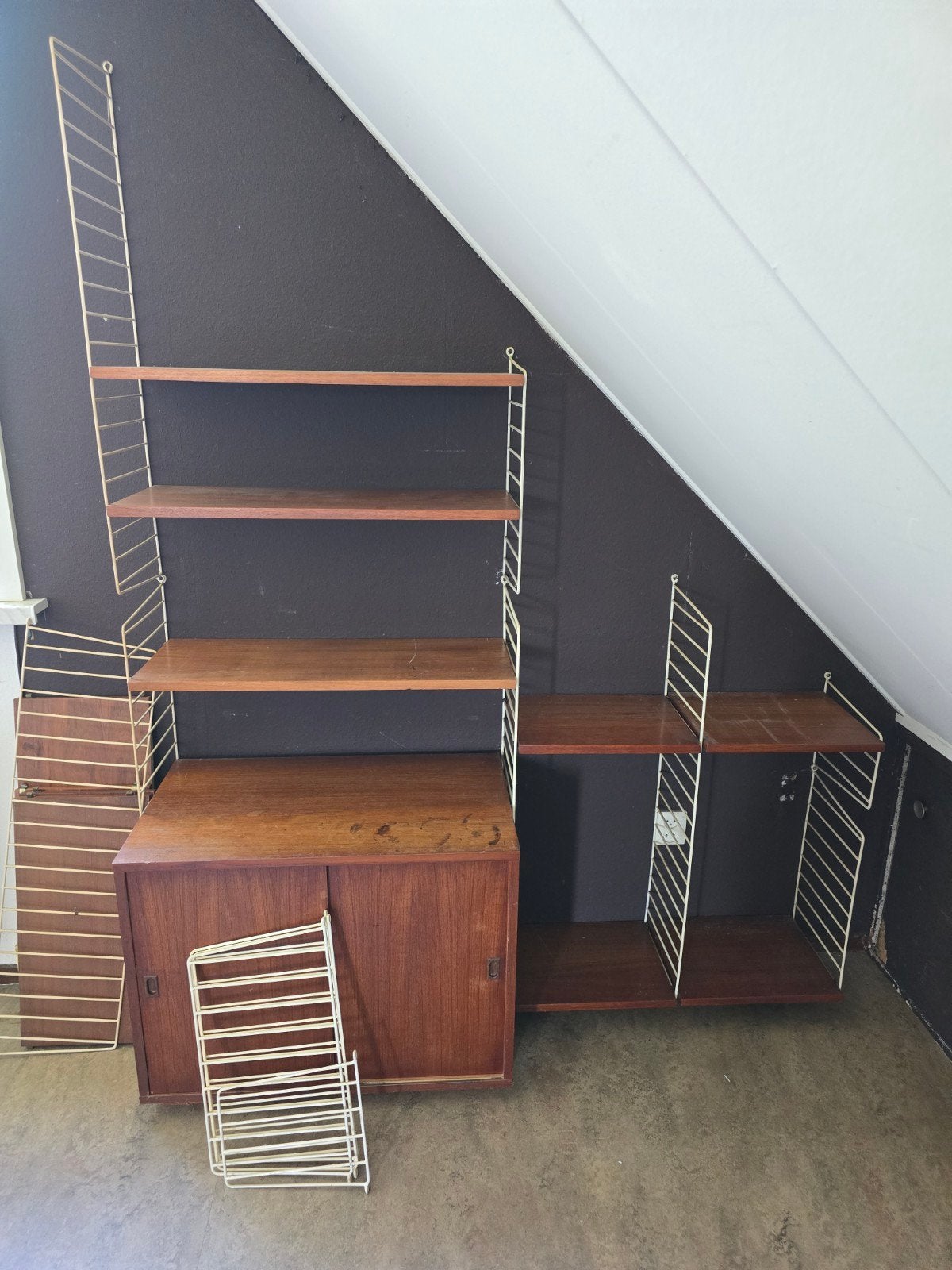 Vintage Nils Strinning wandmeubel jaren '60 - Zweeds design, Ophalen