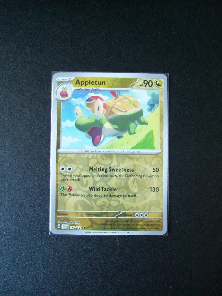 1005. Nieuwe Pokemon Kaart holofoil APPLETUN HP 90 (140/191), Verzenden, Nieuw, Losse kaart, Foil