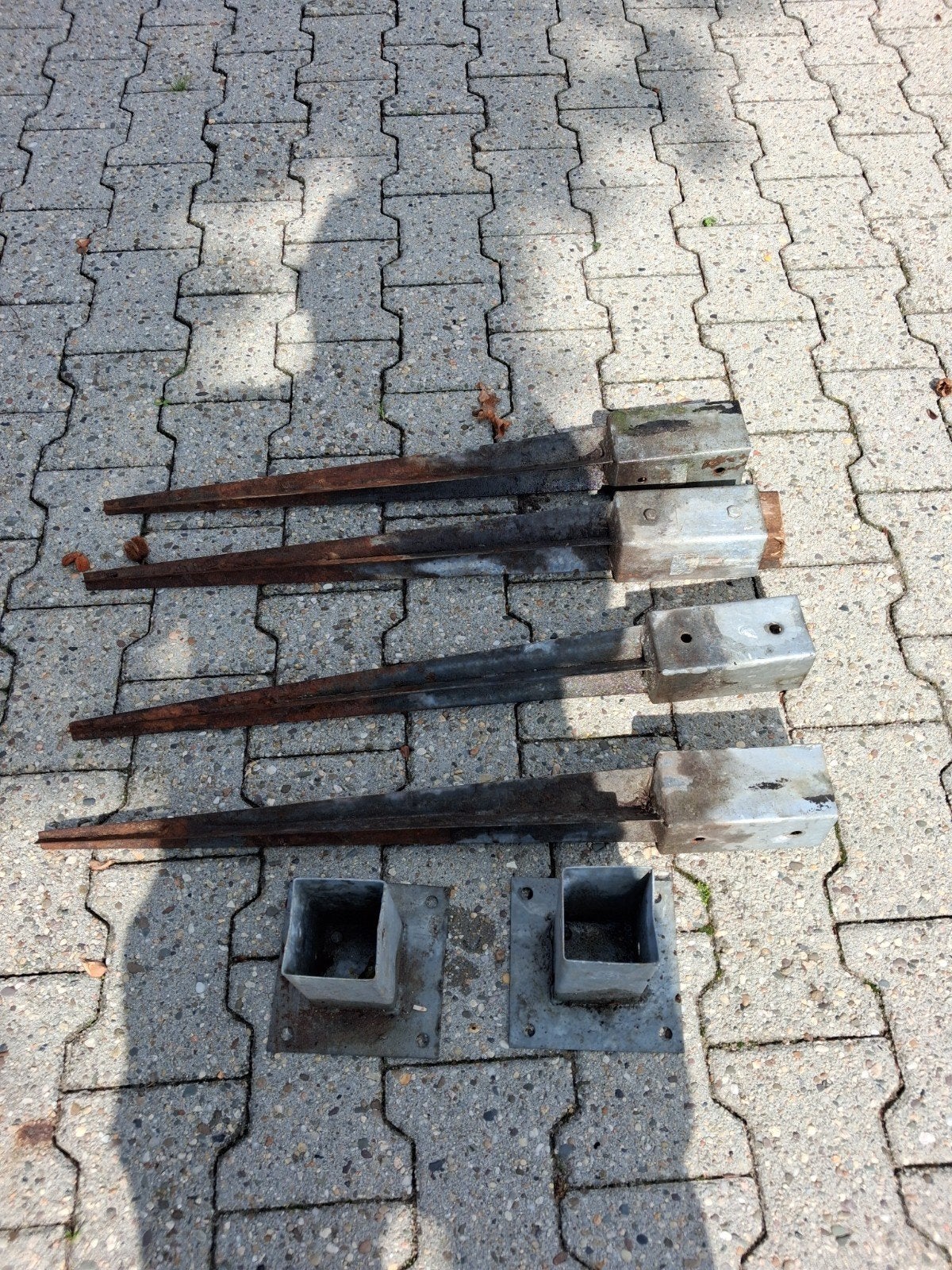 stalen paalpunten/puntstukken, Ophalen