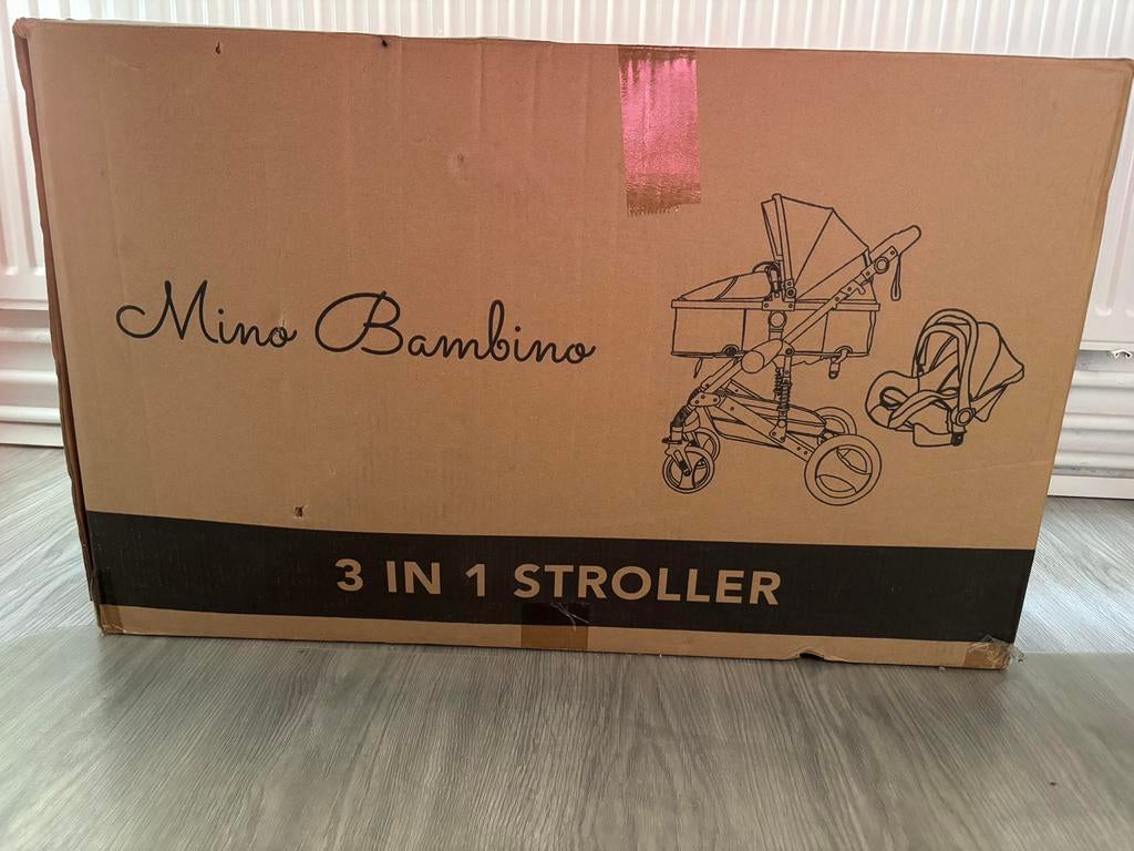 3 in 1 kinderwagen, Kinderen en Baby's, Kinderwagens en Combinaties, Nieuw, Combiwagen, Verstelbare duwstang, Ophalen