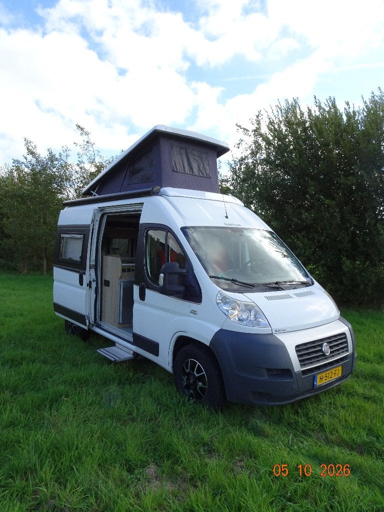 Buscamper met slaaphefdak - 4 persoons - Fiat Ducato, Caravans en Kamperen, Airbags, Buscamper of Camperbus, Fiat, Particulier