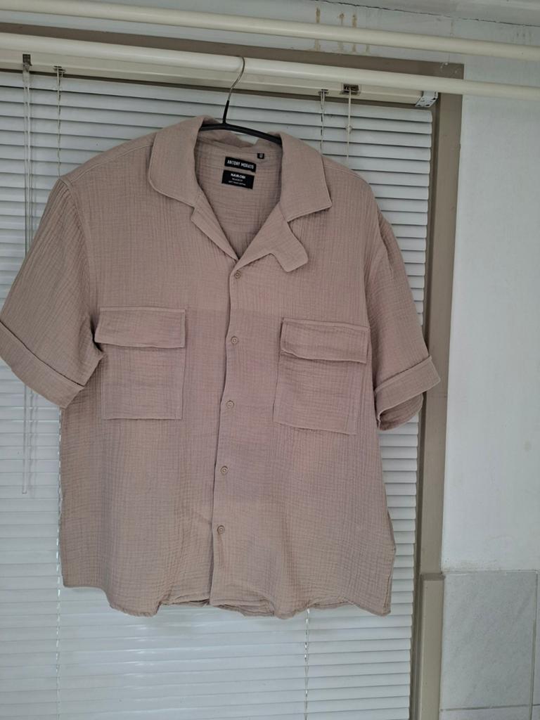 Antony Morato Nairobi Relaxed Fit overhemd maat M, Antony Morato, Beige, Zo goed als nieuw, Halswijdte 39/40 (M)