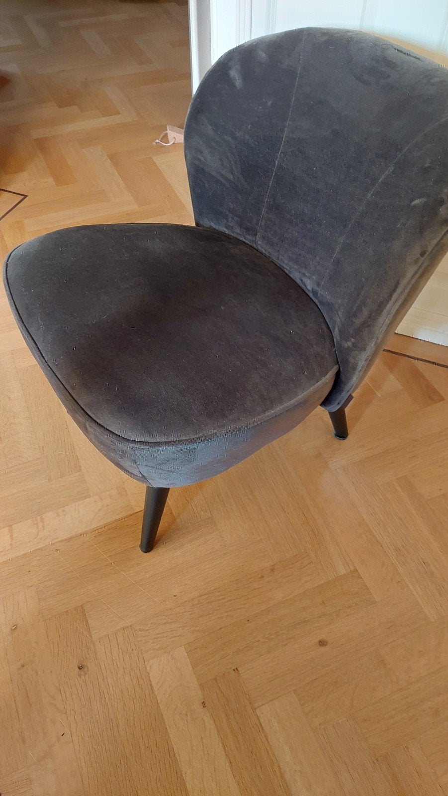 WOOOD Sara, warm groen fluweel, velvet, Ophalen, 75 tot 100 cm, Zo goed als nieuw, Stof
