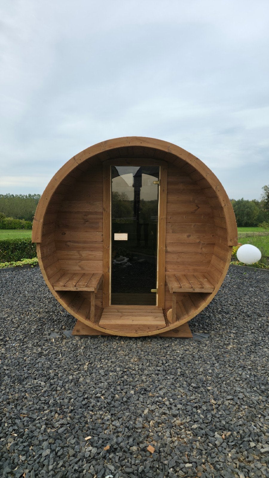 3M Barrel Sauna Gratis Levering en Plaatsing - 10% KORTING, Sport en Fitness, Ophalen of Verzenden, Nieuw, Fins of Traditioneel