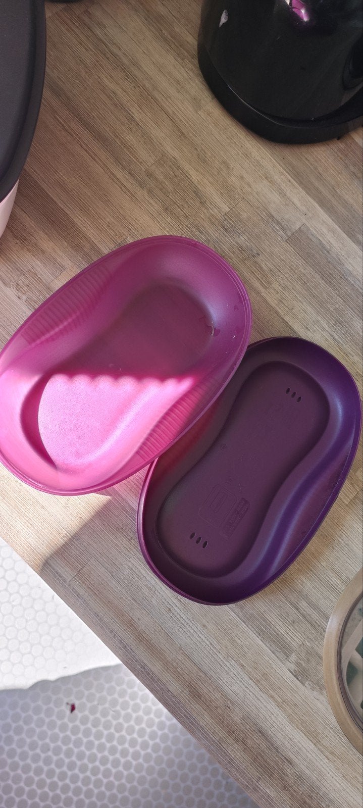 Tupperware Omeletmaker - Snel en Gemakkelijk Omeletten, Gebruikt, Magnetronbestendig, Paars, Overige typen