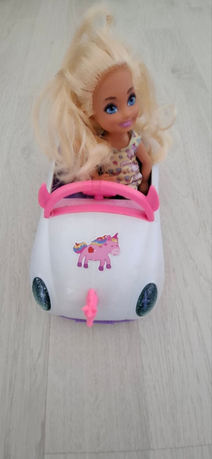 Barbie unicorn autootje, Ophalen, Barbie
