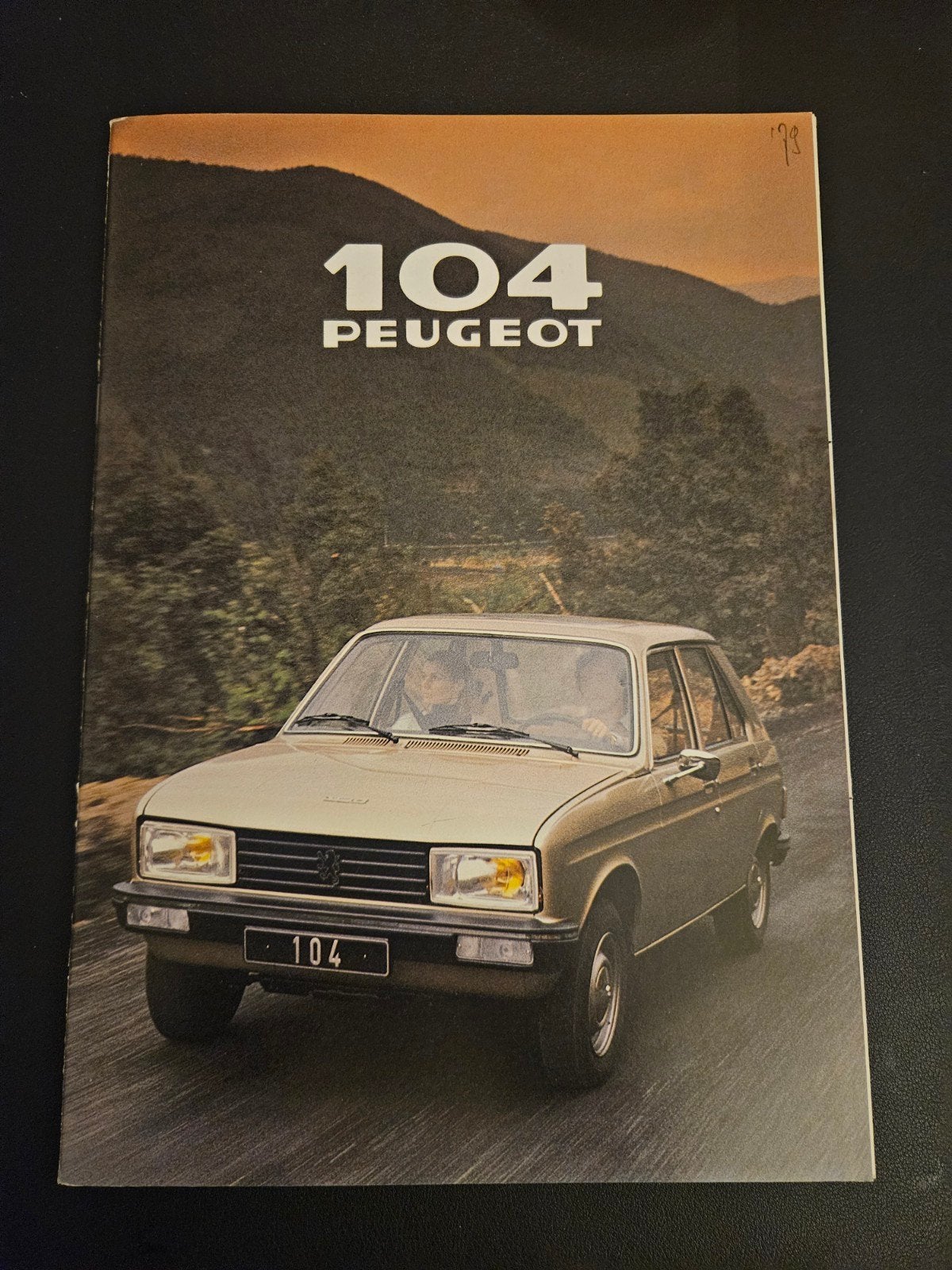 Brochure Peugeot 104 1979 Frankrijk, Ophalen of Verzenden, Zo goed als nieuw, Peugeot