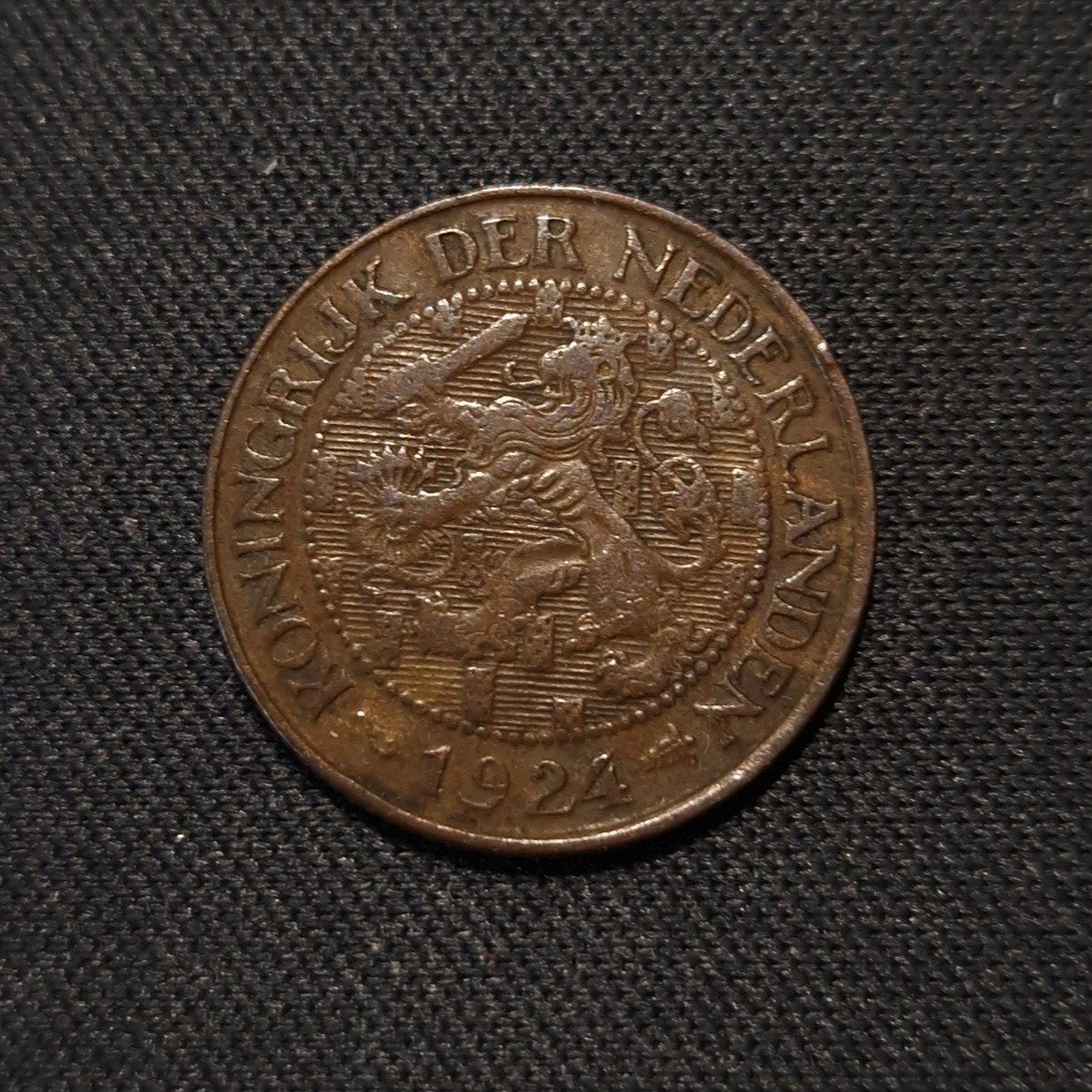 1 cent 1924 moeilijk jaar, Postzegels en Munten, Munten | Nederland, Verzenden, Koningin Wilhelmina, 1 cent, Losse munt