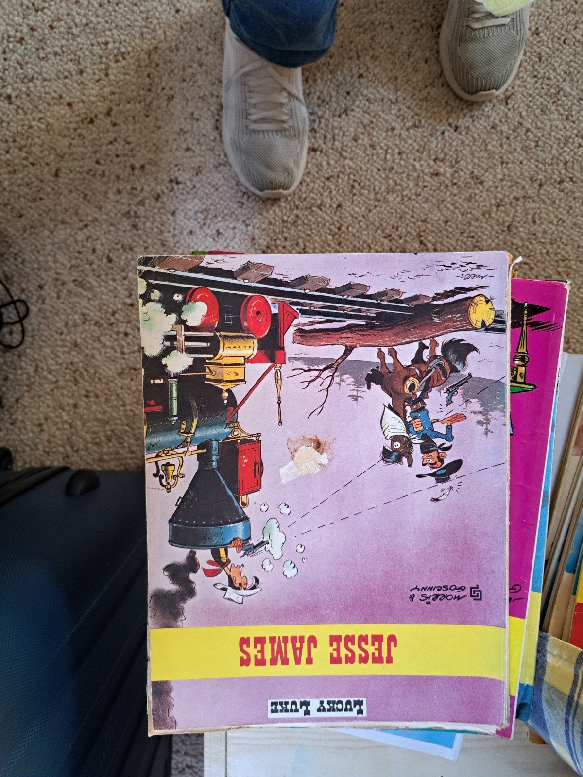 Lucky Luke -stripboeken, Ophalen
