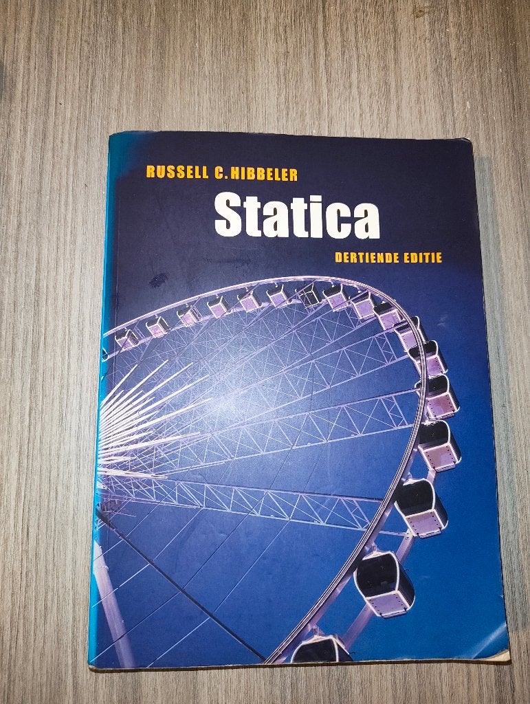 Statica 13e editie - Hibbeler - 9789043030229, Gelezen, Ophalen of Verzenden, WO, Russell C. Hibbeler