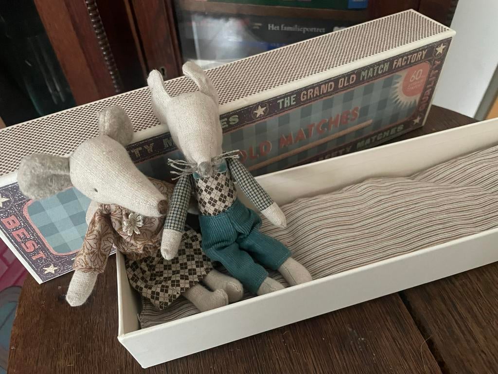 Maileg Opa en Oma Muis met zitje, Kinderen en Baby's, Ophalen of Verzenden, Zo goed als nieuw, Overige typen
