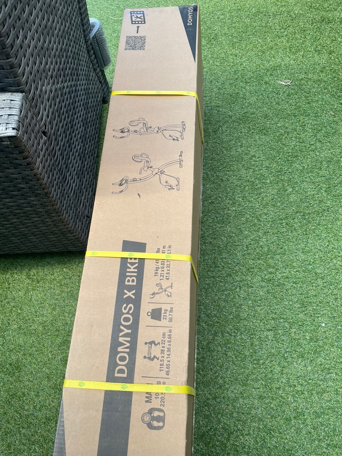 Hometrainer Domyos X-Bike - Opvouwbaar en Compact, Nieuw, Ophalen of Verzenden, Metaal, Benen