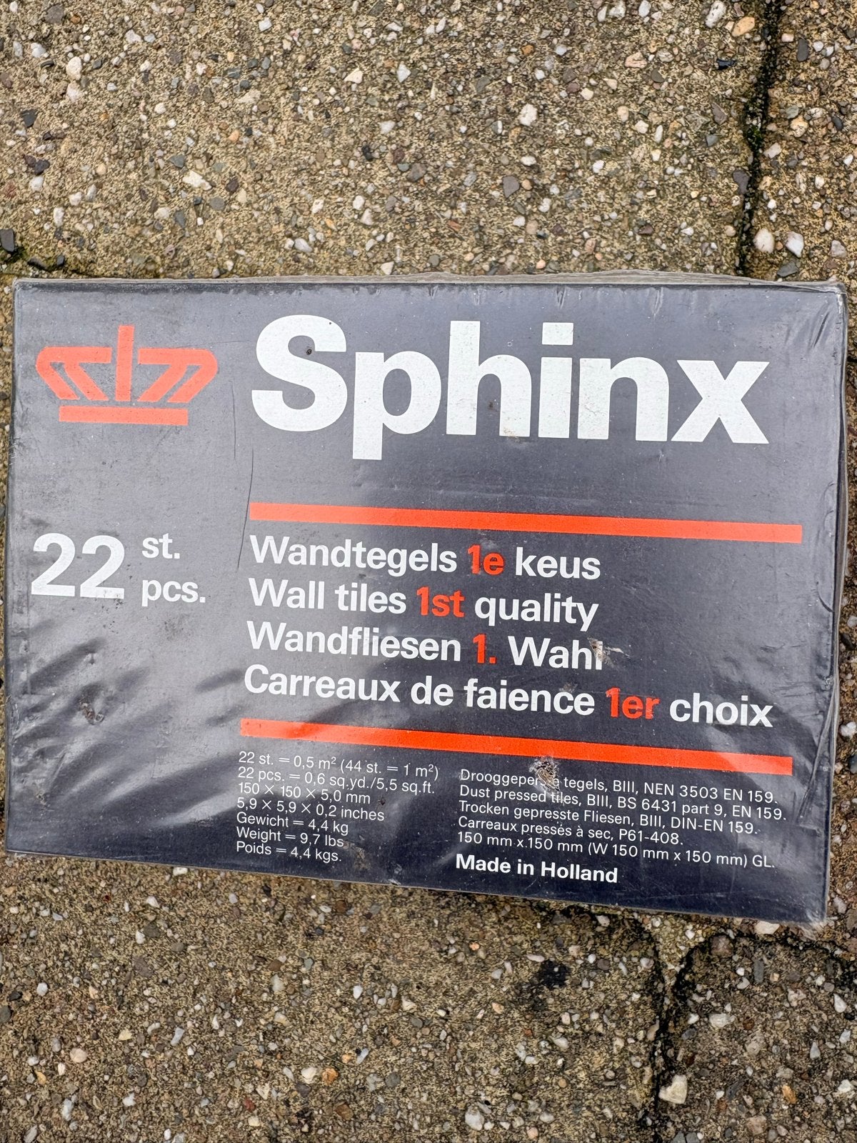 Sphinx Wandtegels  mat wit 1e keus - Wit (36 stuks), Ophalen, Nieuw, Minder dan 20 cm, Minder dan 5 m²