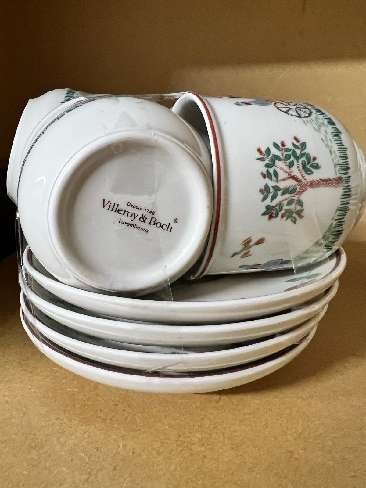 Villeroy & Boch Design Naif Kop en Schotel (4 stuks), Ophalen, Klassiek, Villeroy & Boch, Nieuw