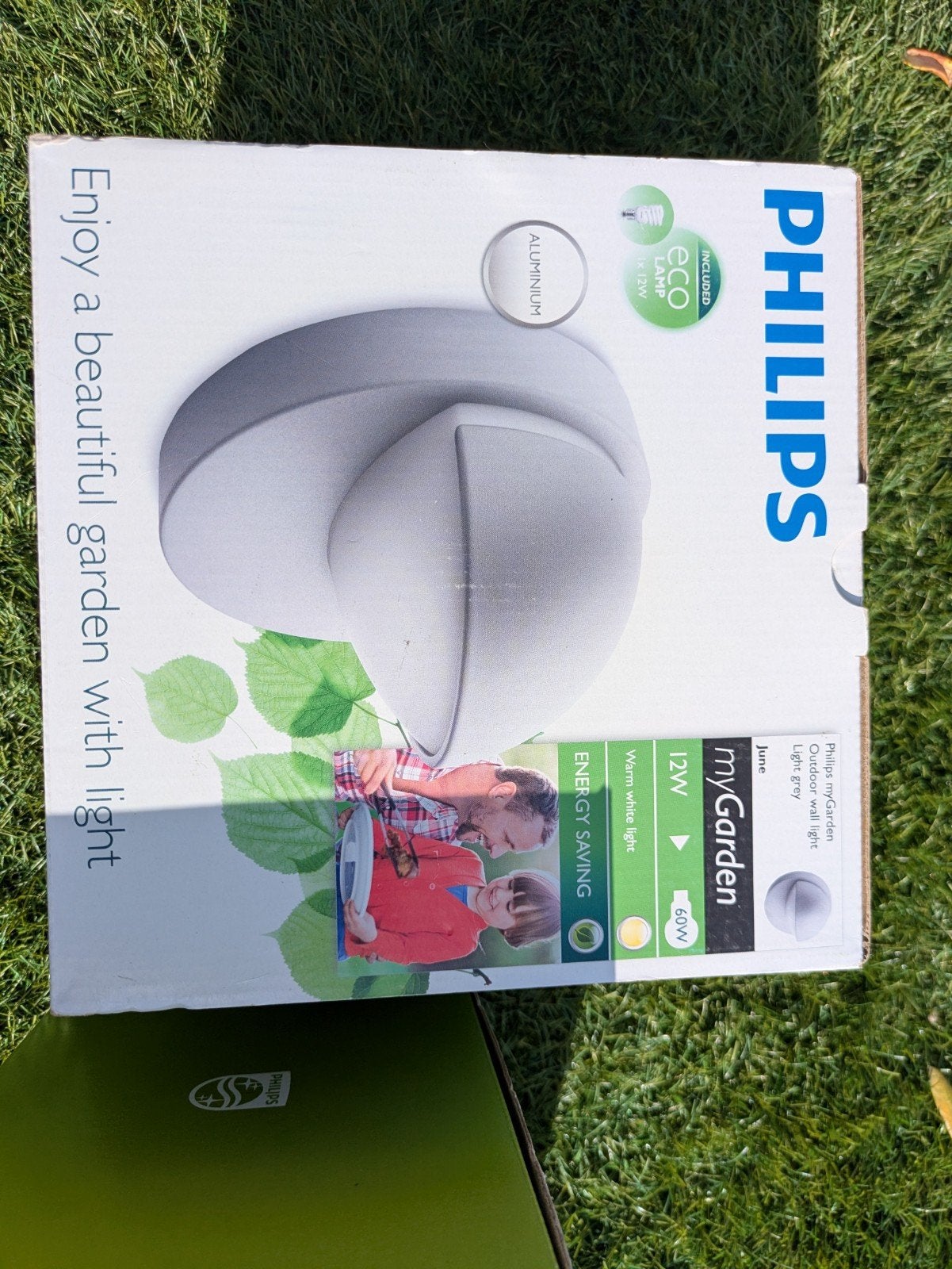 2 stuks Philips myGarden June wandlamp - Grijs, 12W, IP44, Minder dan 50 watt, Wandlamp, Ophalen of Verzenden, Netvoeding