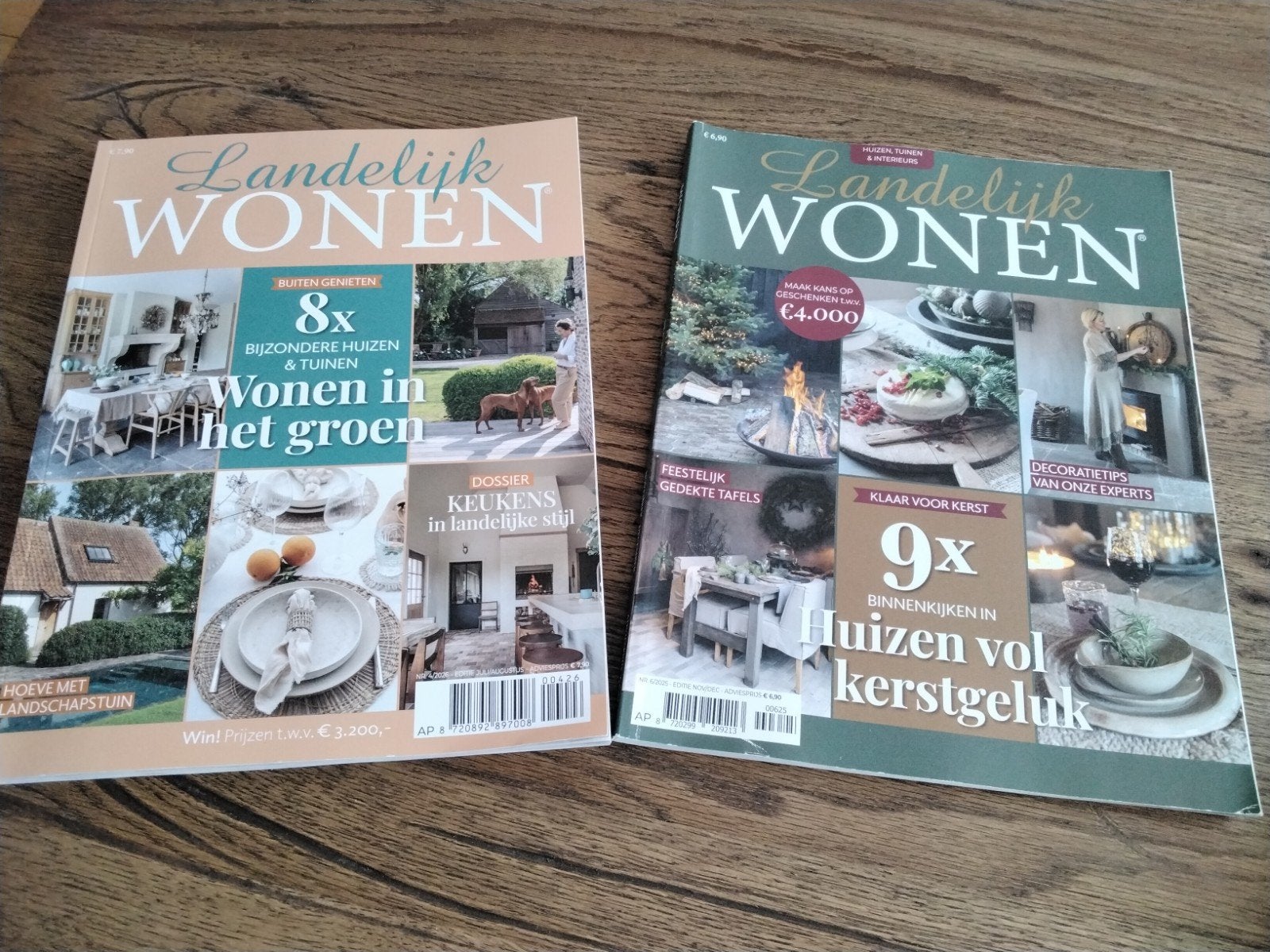 6 tijdschriften Landelijk Wonen, Ophalen, Zo goed als nieuw, Overige typen