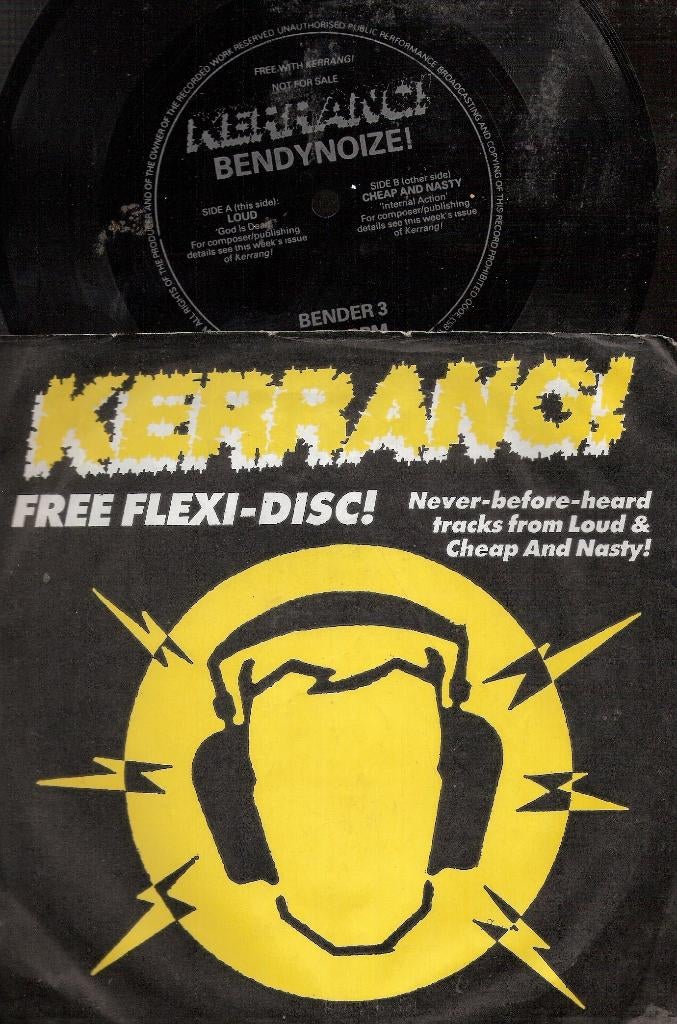 Kerrang- Rock flex -loud & Cheap And Nasty -PLAY IT LOUD !!!, Ophalen, Gebruikt, Maxi-single, 12 inch