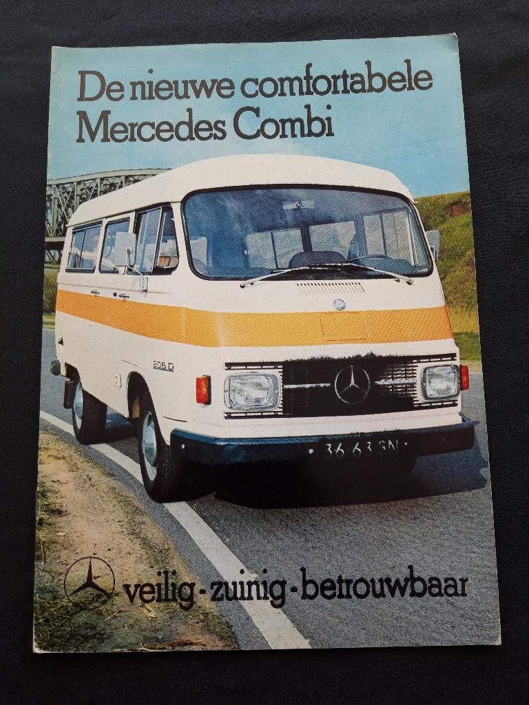 folder Mercedes-Benz L206 Combi 1971 - Nederlands, Boeken, Auto's | Folders en Tijdschriften, Ophalen of Verzenden, Zo goed als nieuw
