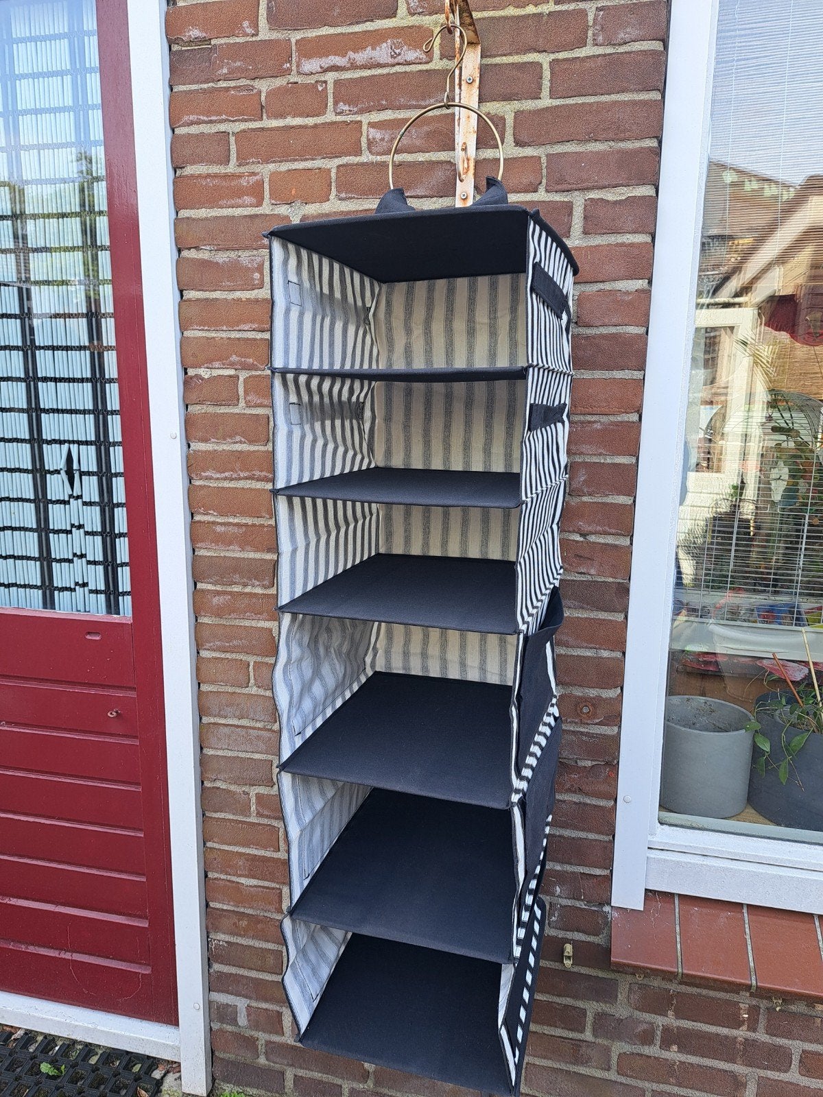 Schoenen kleren kast ordener blauw wit met ophang haak, Ophalen of Verzenden