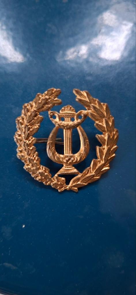 Militair Muzikanteninsigne - 4 cm doorsnee, Ophalen of Verzenden