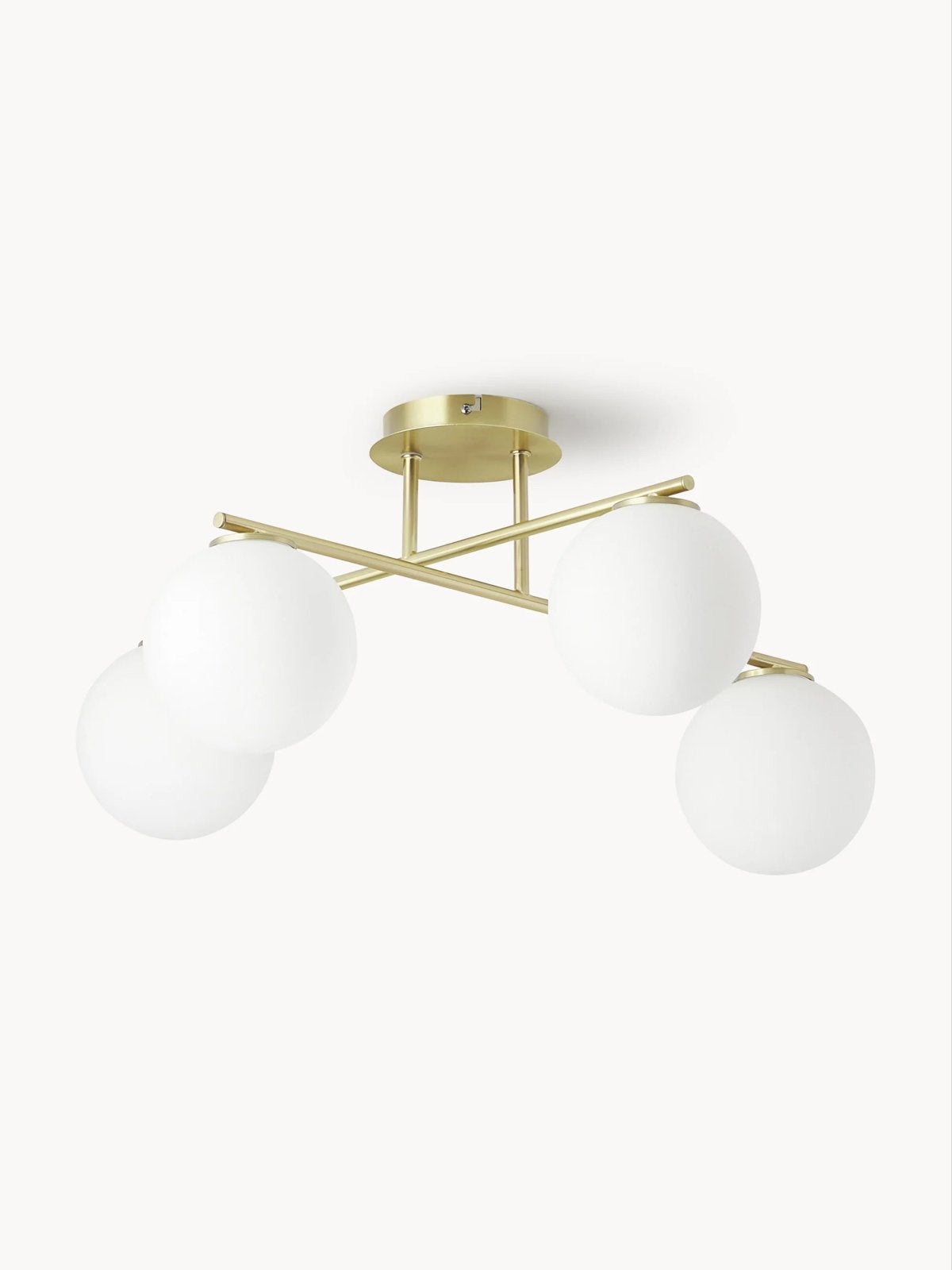 WESTWING Plafondlamp Atlanta goudkleurig - 2 stuks, Ophalen, Modern, Nieuw, Metaal