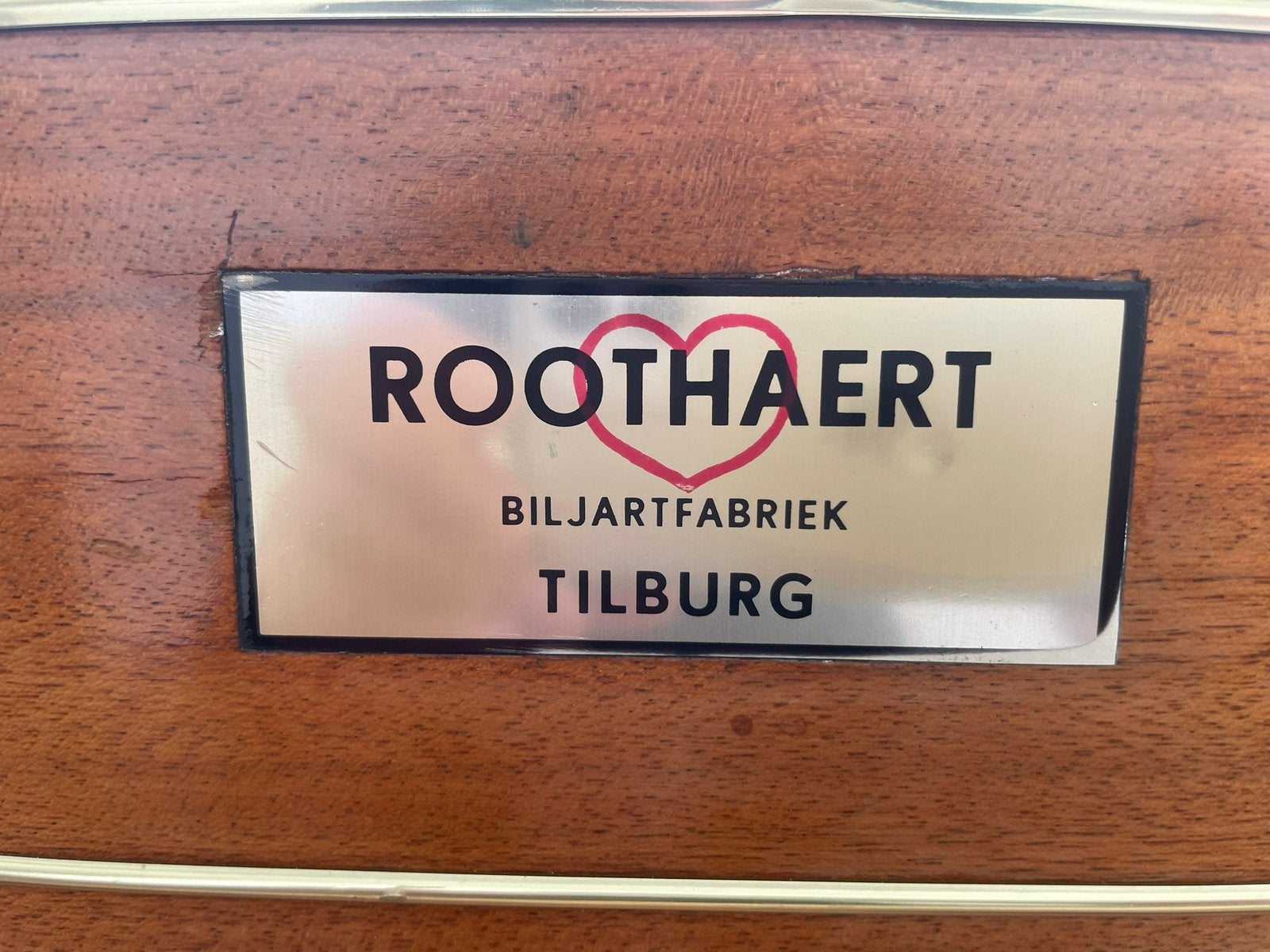 Carambolebiljart Roodheart CB 325, Ophalen, Zo goed als nieuw, Biljarttafel