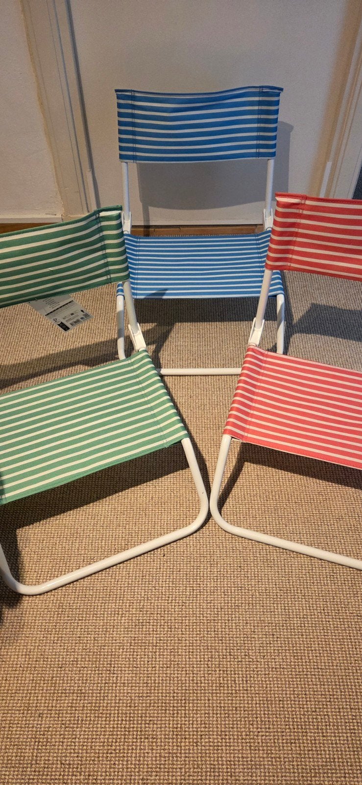 3 strandstoeltjes, Tuin en Terras, Ophalen