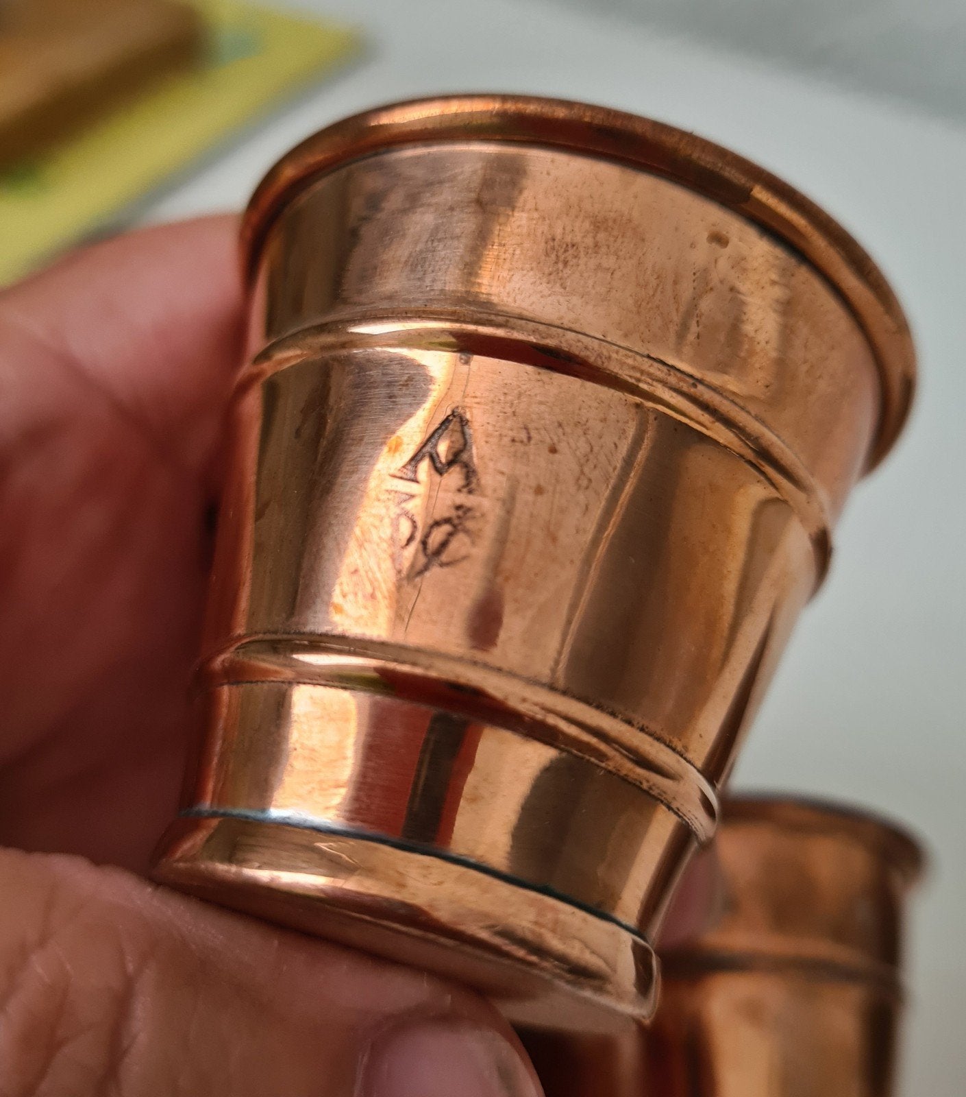 3 stuks VOC RUMMAATJES koper GEMERKT VOC, Ophalen of Verzenden, Gebruikt, Motorboot of Zeilboot