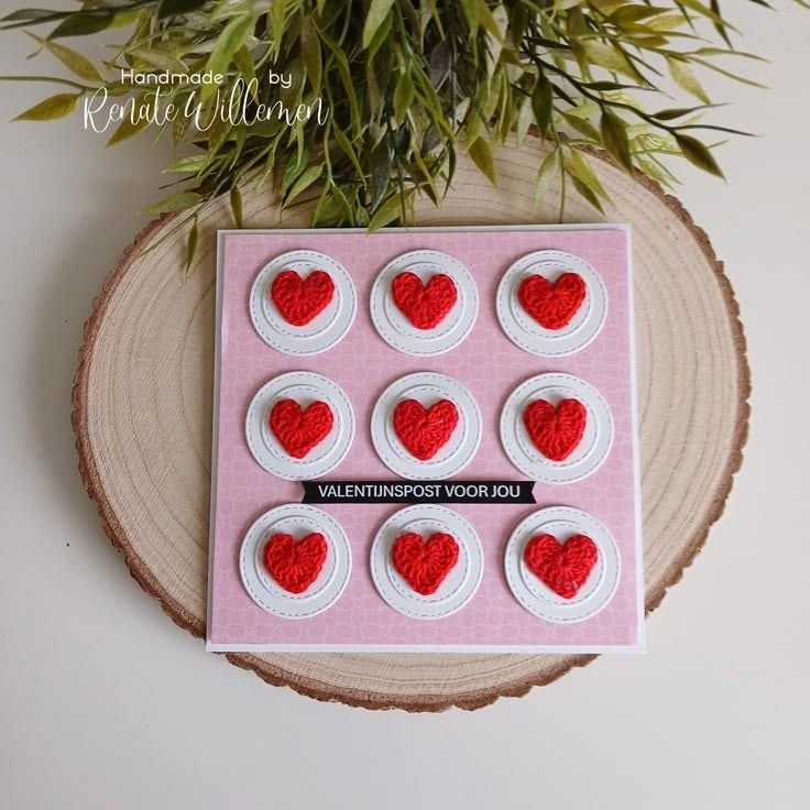 Handgemaakte Valentijnskaart, Hobby en Vrije tijd, Kaarten | Zelfgemaakt, Verzenden, Nieuw, Overige thema's
