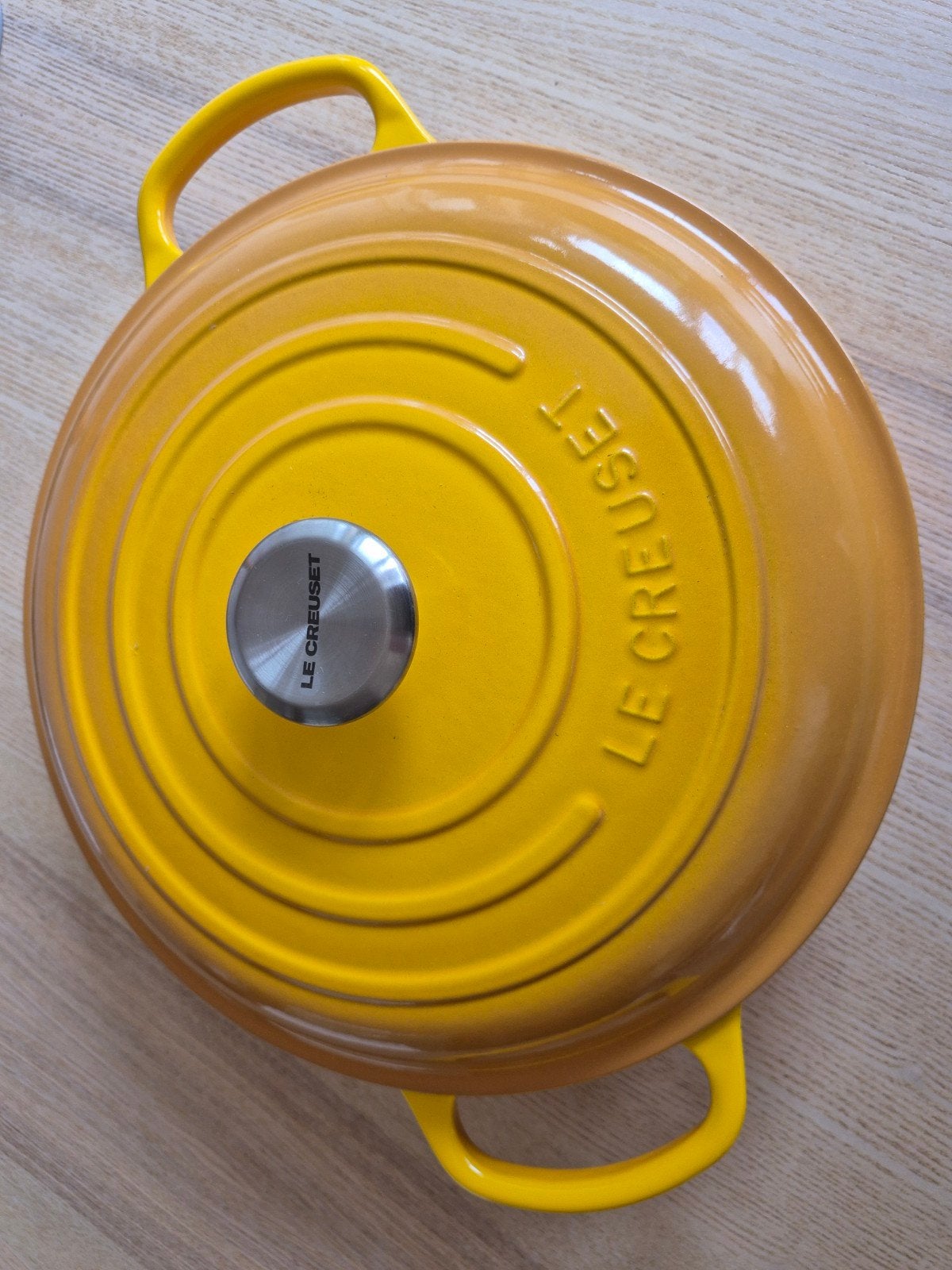 Le Creuset Campagnard Braadpan Geëmailleerd Gietijzer 3.5L, Ophalen, Le Creuset, Zo goed als nieuw, Met deksel