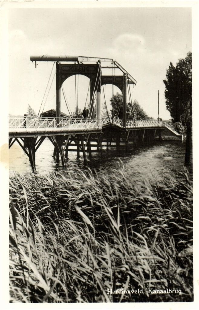 Hardinxveld, Kanaalbrug - gelopen, Verzenden, 1960 tot 1980, Gelopen, Friesland