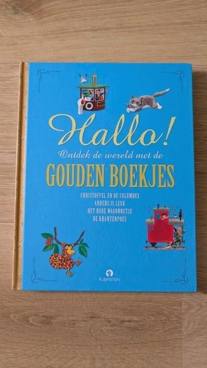 Hallo! Ontdek de wereld met de Gouden Boekjes - 4 verhalen, Ophalen of Verzenden, Zo goed als nieuw, Fictie algemeen