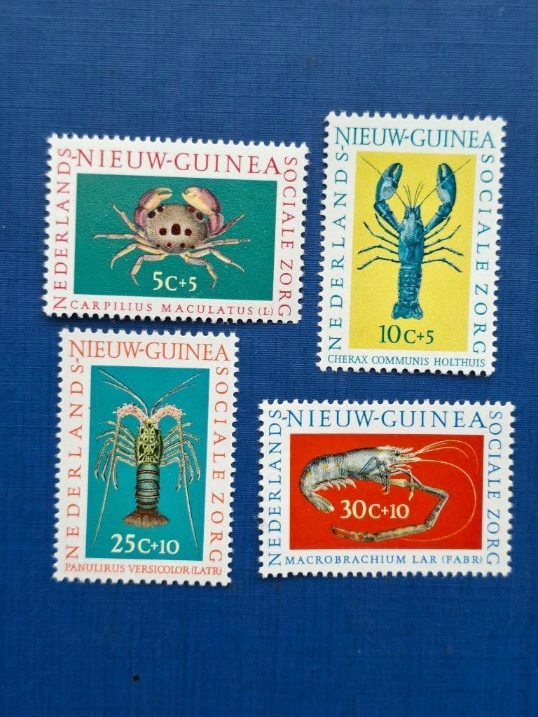 Postzegel NL Nieuw Guinea 1962 PF Social Care Krabben 11-04, Ophalen of Verzenden, Postfris, Nieuw-Guinea