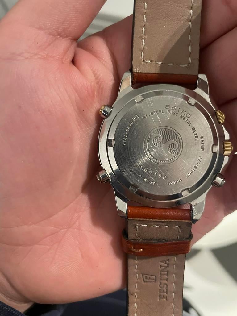 Seiko Chronograph Sport 150 Herenhorloge, Sieraden, Tassen en Uiterlijk, Horloges | Heren, Seiko, Staal, Polshorloge, Ophalen of Verzenden