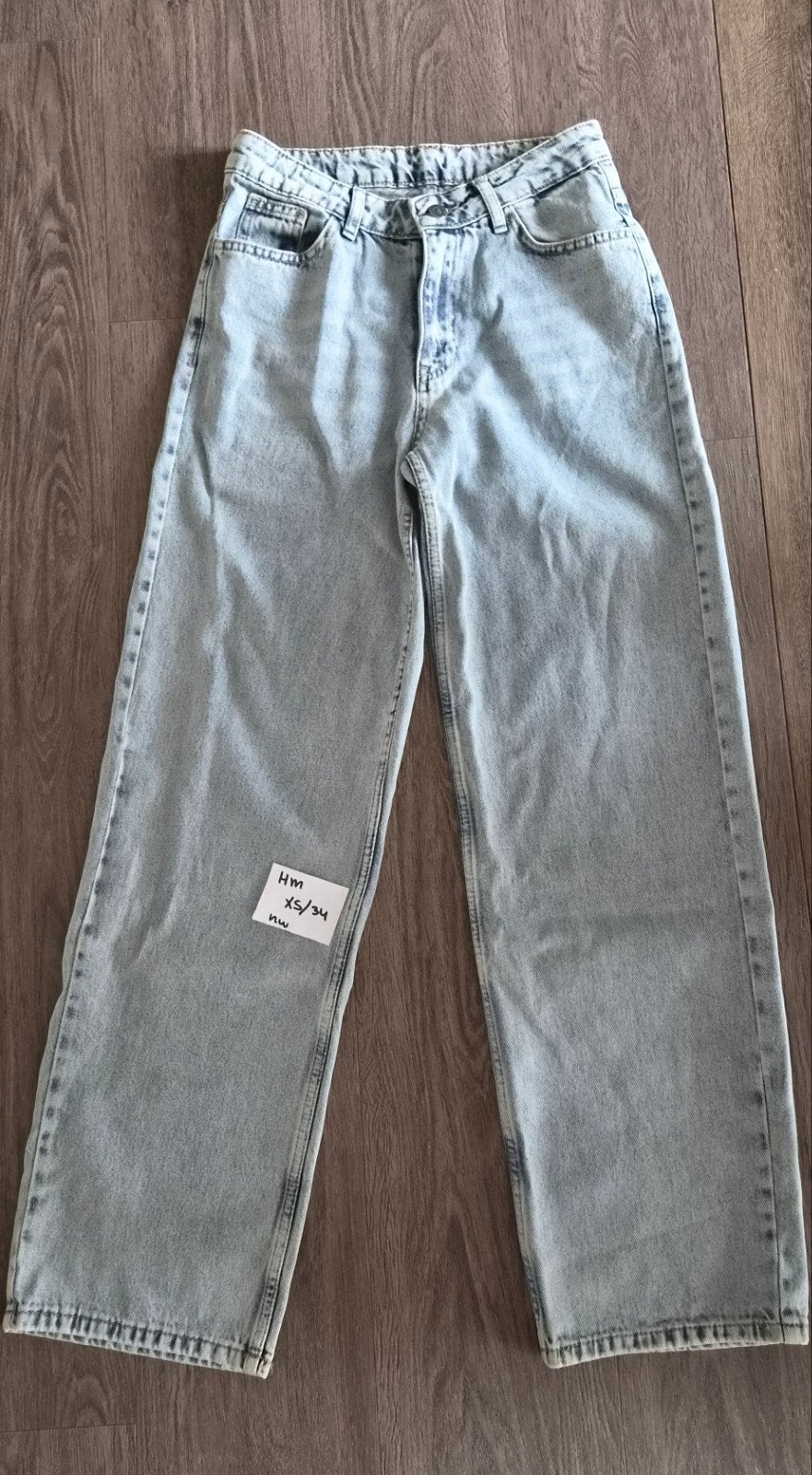 Stijlvolle Spijker Jeans  XS/34, Kleding | Dames, Spijkerbroeken en Jeans, H&M, Ophalen of Verzenden, Nieuw, Blauw