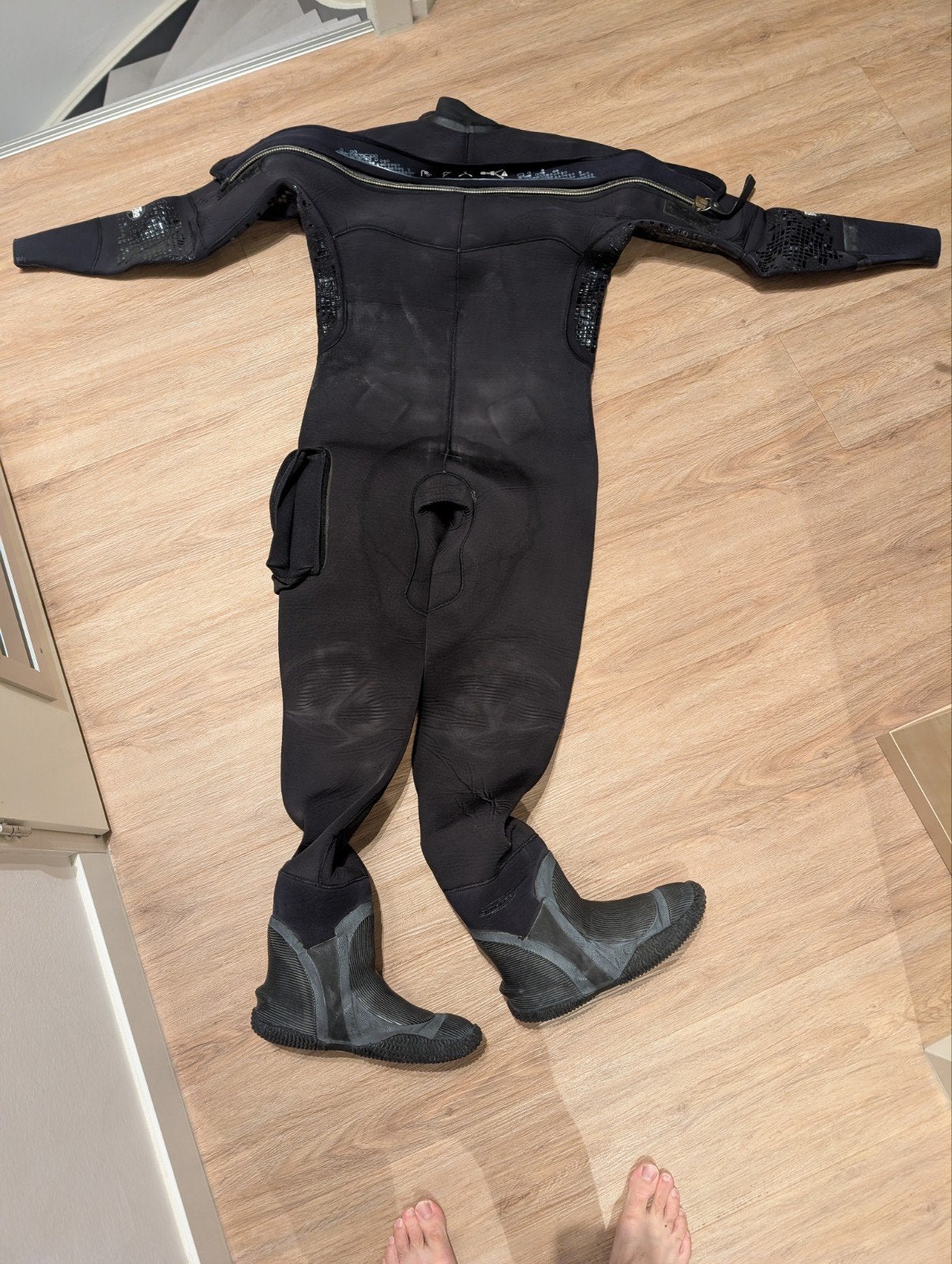 Othree droogpak MSF 500 Technical Black Flex MT, Watersport en Boten, Ophalen of Verzenden, Gebruikt, Duikpak