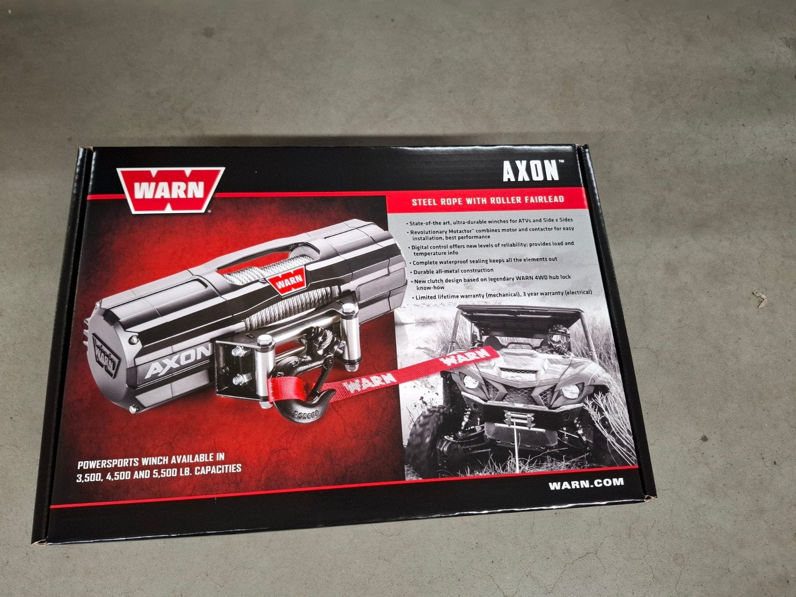 lier winch WARN, Ophalen