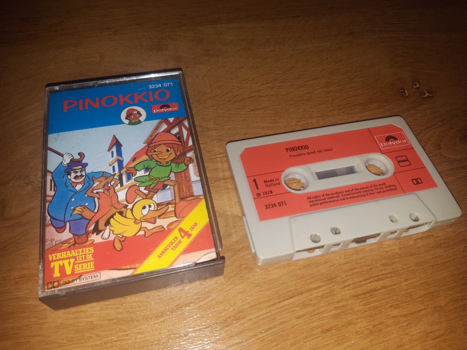 Pinokkio Cassettebandje - Verhaaltjes uit de TV Serie, Gebruikt, Verzenden, Kinderen en Jeugd, 1 bandje