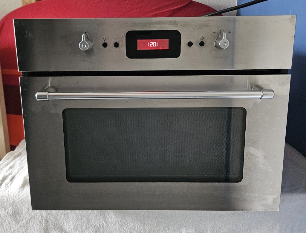 Inbouw combimagnetron IKEA Whirlpool MWP T00 S EXEMPLARISK, Ophalen, Combimagnetron, Gebruikt, Hete lucht