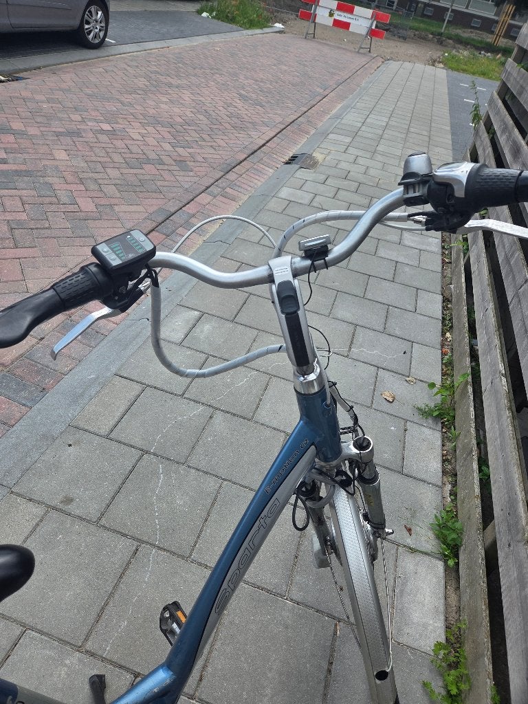 Elektrische fiets, een oudje, Fietsen en Brommers, Fietsen | Dames | Damesfietsen, Ophalen, Sparta, Gebruikt, Versnellingen
