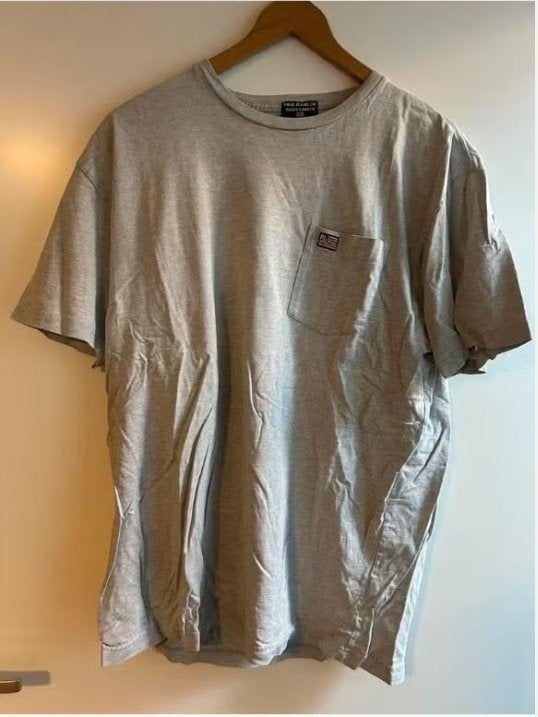 Grijze Polo Jeans Co. Ralph Lauren T-Shirt (maat: L) ZGAN, Kleding | Heren, Maat 52/54 (L), Ralph Lauren, Ophalen of Verzenden