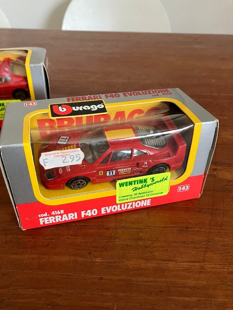 Ferrari F40 Evoluzione met doosje te koop, Ophalen, Zo goed als nieuw, Auto